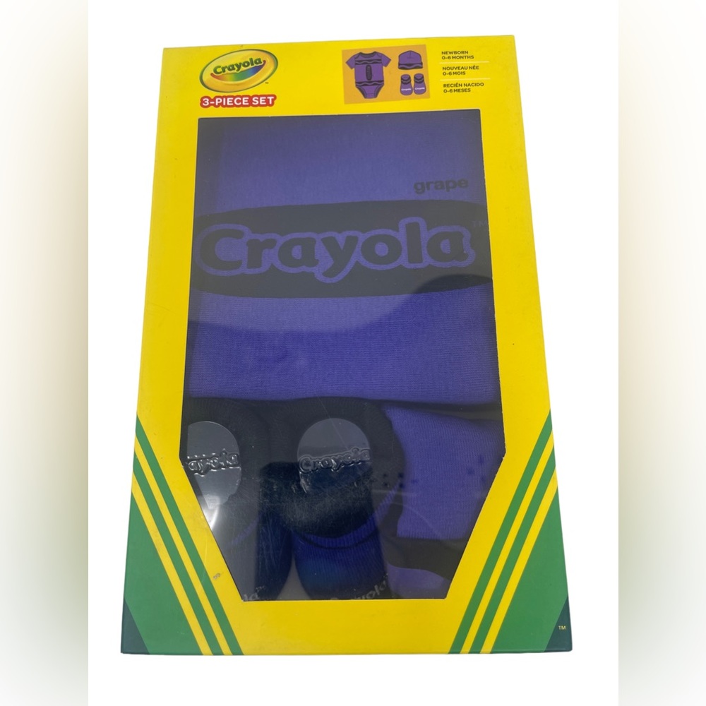 Crayola 3 Piece Set Newborn Infant Baby BRAND NEW c6